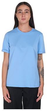 Donna T-shirt Blu XS Cotone