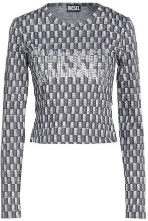 Donna T-shirt Grigio L 100% Cotone