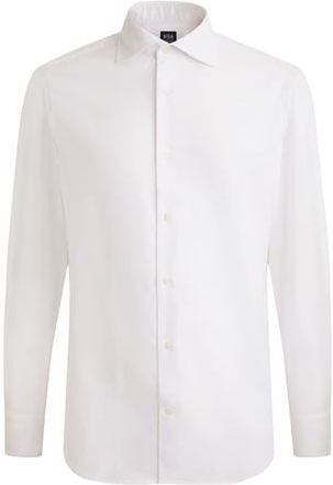 Uomo Camicia Bianco 41 100% Cotone