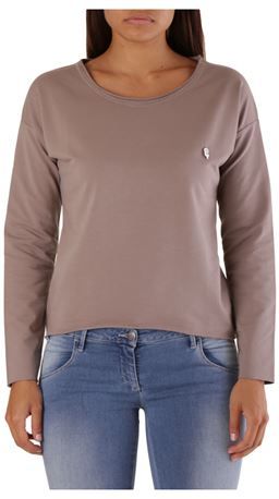 Donna T-shirt Beige XS Fibre sintetiche