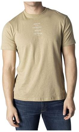 Uomo T-shirt Beige XS Lino