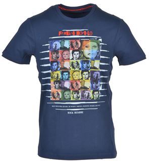Uomo T-shirt Blu XS Cotone
