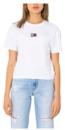 Donna T-shirt Bianco M Fibre sintetiche