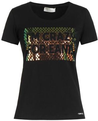 Donna T-shirt Nero 42 95% Cotone 5% Elastan