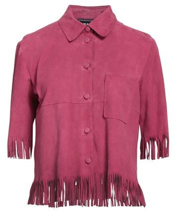 Donna Camicia Fucsia 42 100% Pelle