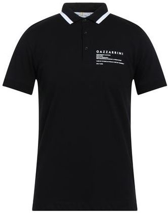 Uomo Polo Nero S 100% Cotone