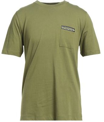Uomo T-shirt Verde militare XL 100% Cotone