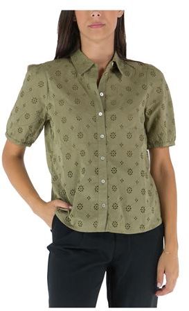 Donna Camicia Verde XS Cotone