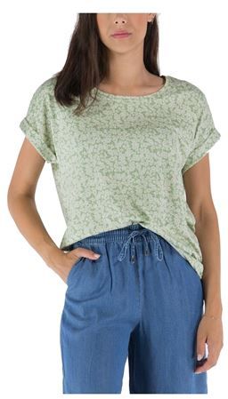 Donna T-shirt Verde XS Cotone