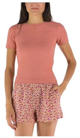 Donna T-shirt Rosa XS Cotone