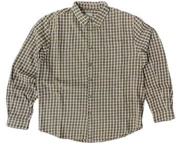 Uomo Camicia Marrone M 100% Cotone