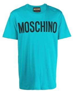 Uomo T-shirt Blu 46 100% Cotone