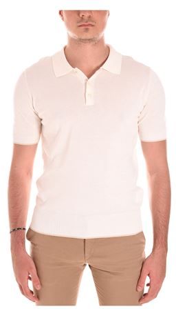 Uomo Polo Bianco M Cotone