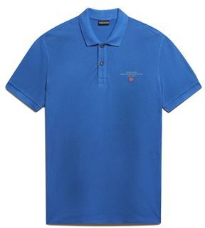 Uomo Polo Blu M Cotone