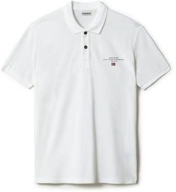 Uomo Polo Bianco L Cotone