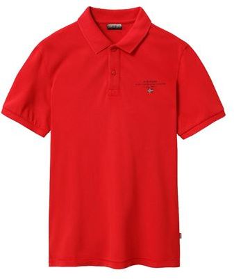 Uomo Polo Rosso S Cotone