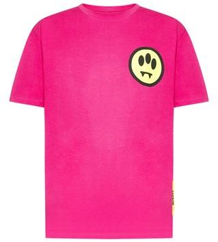 Uomo T-shirt Fucsia S 100% Cotone