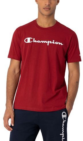 Uomo T-shirt Rosso S Cotone