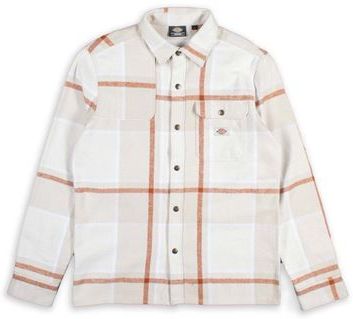 Uomo Camicia Beige L 100% Cotone