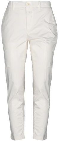 Donna Pantalone Bianco 26 97% Cotone 3% Elastan