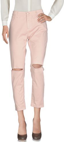 Donna Pantalone Cipria L 97% Cotone 3% Elastan