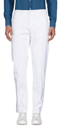 Uomo Pantalone Bianco 38 98% Cotone 2% Elastan