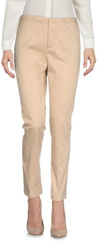 Donna Pantalone Beige 42 98% Cotone 2% Elastan