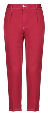 Uomo Pantalone Rosso 27 100% Cotone