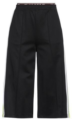 Donna Pantaloni cropped Nero XS 63% Poliestere 37% Cotone Poliammide Gomma