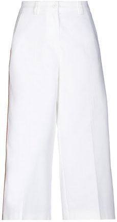 Donna Pantalone Bianco 42 97% Cotone 3% Elastan