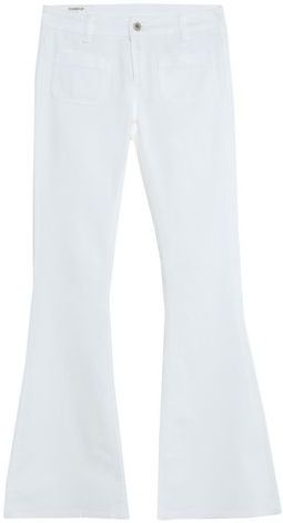 Donna Pantalone Bianco 28 98% Cotone 2% Elastan