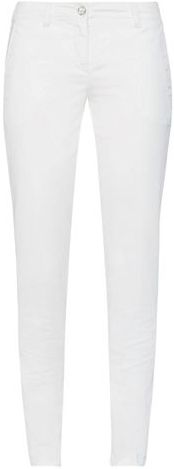 Donna Pantalone Bianco 26 96% Cotone 4% Elastan