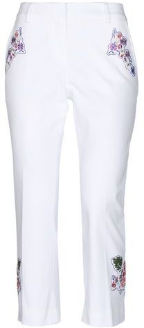 Donna Pantalone Bianco 44 97% Cotone 3% Elastan