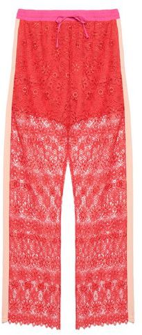 Donna Pantalone Rosso 40 100% Poliestere Viscosa