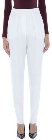 Donna Pantalone Bianco 40 96% Viscosa 4% Elastan