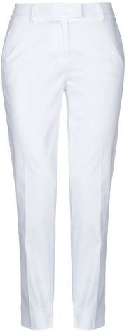 Donna Pantalone Bianco 46 96% Cotone 4% Elastan