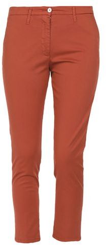 Donna Pantalone Marrone 40 98% Cotone 2% Elastan