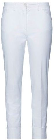 Donna Pantalone Bianco 42 96% Cotone 4% Elastan