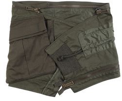 Donna Cintura Verde militare 38 97% Cotone 3% Elastan Poliammide