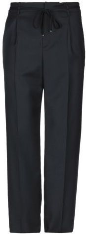 Uomo Pantalone Nero 52 100% Lana Vergine