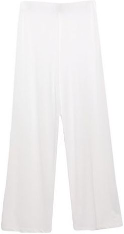 Donna Pantalone Bianco S 71% Viscosa 15% Poliammide 14% Elastan