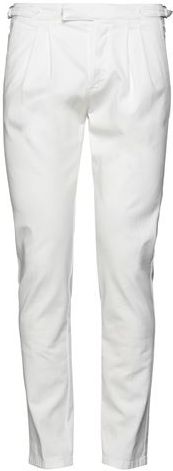 Uomo Pantalone Bianco 34 98% Cotone 2% Elastan