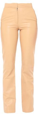 Donna Pantalone Sabbia 38 100% Pelle