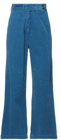 Donna Pantalone Azzurro 38 100% Cotone