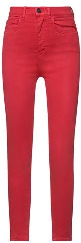 Donna Pantaloni jeans Rosso 28 85% Cotone 10% Poliestere 5% Elastan