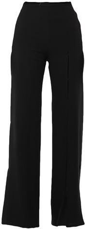 Donna Pantalone Nero 40 100% Lana Vergine