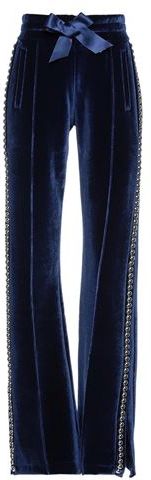 Donna Pantalone Blu L 80% Cotone 20% Poliestere