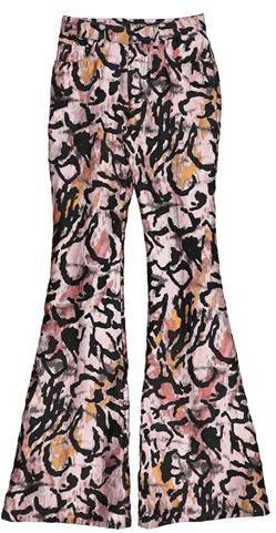 Donna Pantalone Rosa 36 76% Poliestere 24% Seta