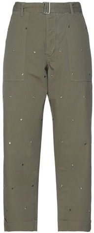 Donna Pantalone Verde militare 40 100% Cotone