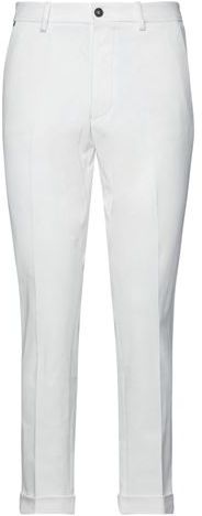 Uomo Pantalone Bianco 44 98% Cotone 2% Elastan